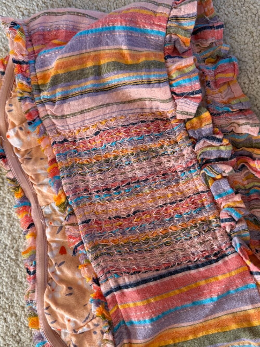 Multi-Color Crop Top - Picture 5 of 7